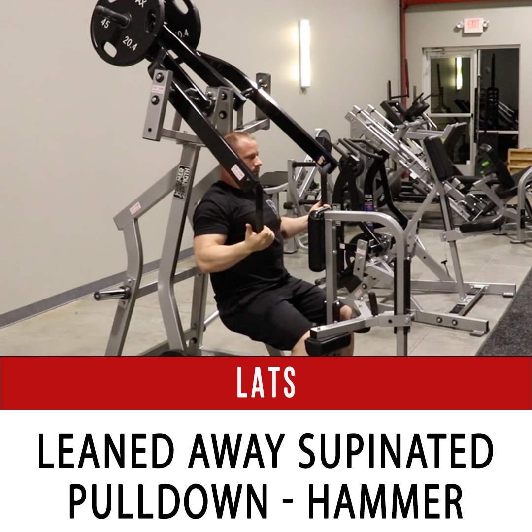 Lats Pulldown Leaned Away Semi-Supinated - Hammer