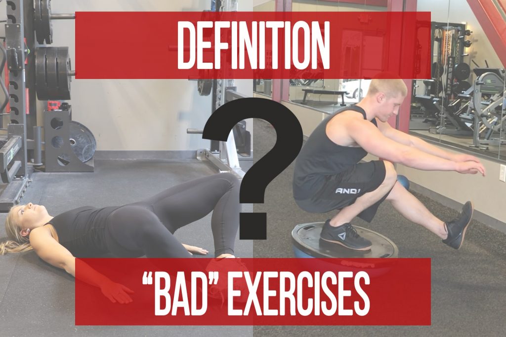 What Makes an Exercise “Bad”?