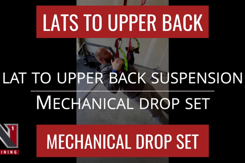LATS TO UPPER BACK & REAR DELT MECHANICAL DROP SET – HOME WORKOUT